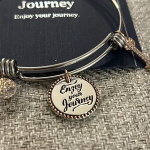 SilverWorks Enjoy the Journey Bangle.  NEW